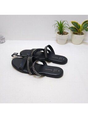 Time And Tru Core Strappy Sandal Size 6.5 Medium Width Memory Foam NWOT